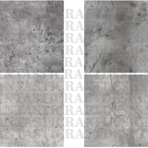 24 Concrete Digital Paper Texture Pack Seamless Different Patterns ...