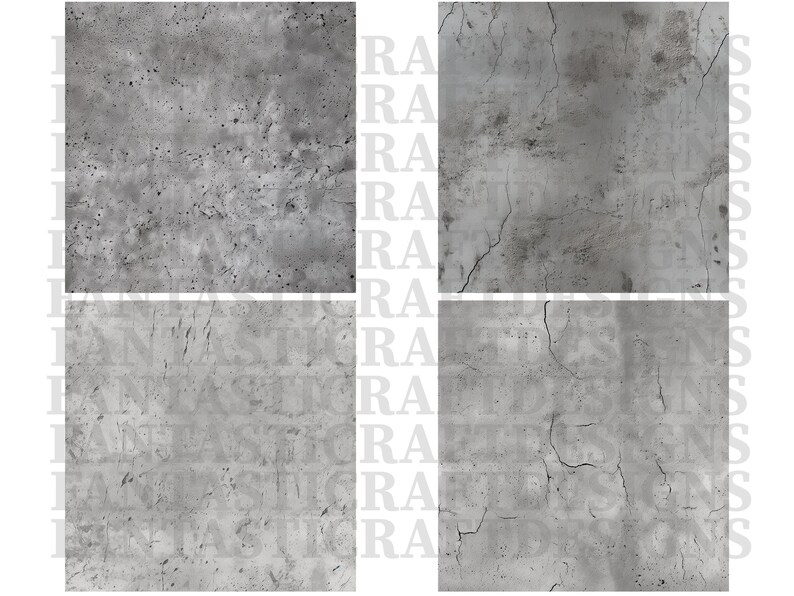24 Concrete Digital Paper Texture Pack Seamless Different Patterns ...