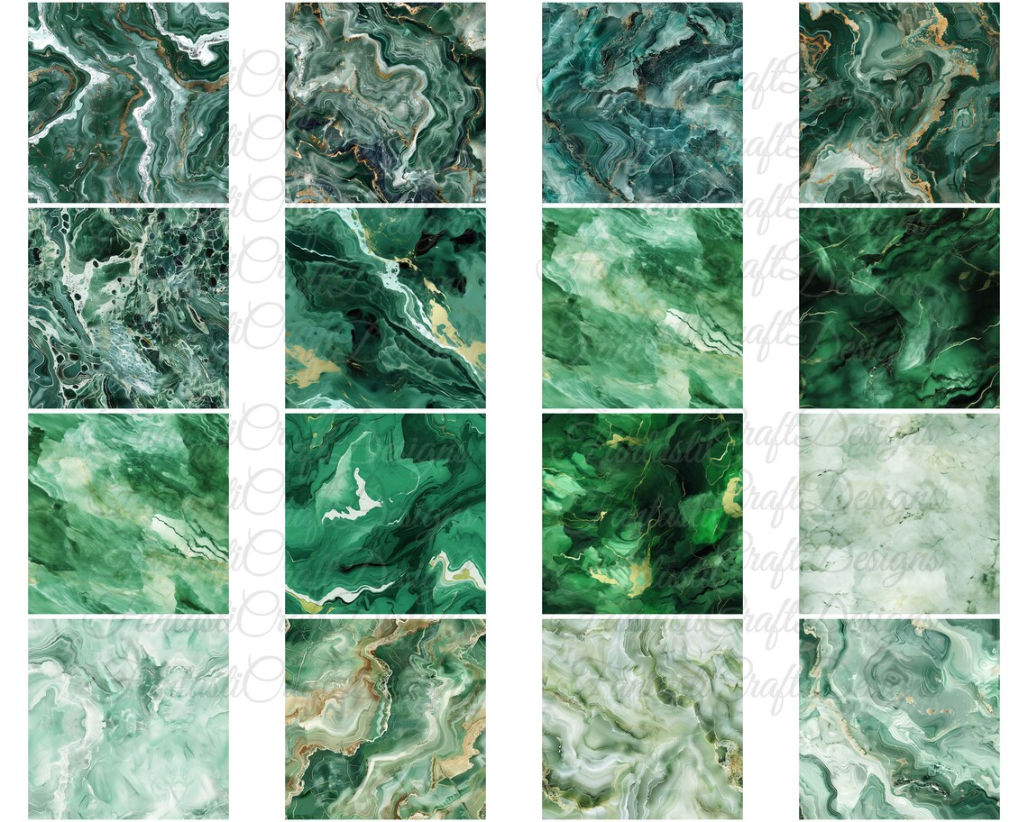 Green Marble Digital Paper 70 Pack Green Lime Marble Seamless Patterns ...