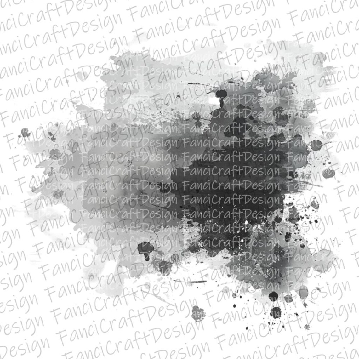 12 Gray Paint Splatter Splash Watercolor Clipart Gray Splash Pack PNG ...