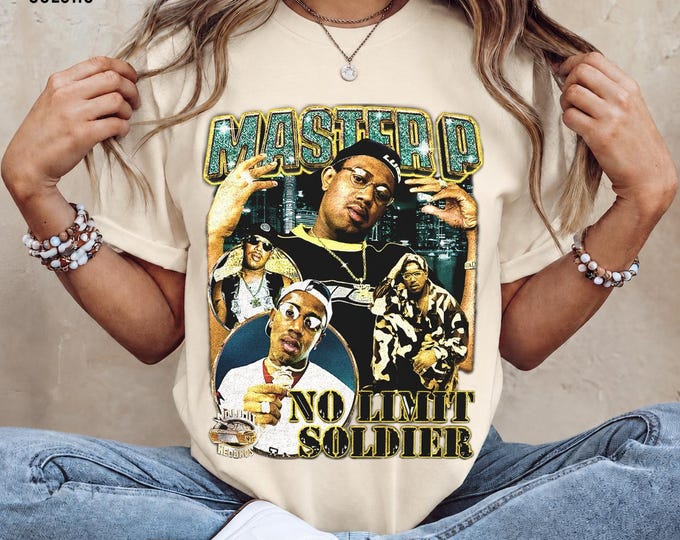Master P No Limit Soldier Album T-Shirt, Comfort Colors Hip Hop Tee FD