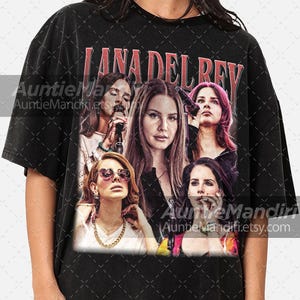 Camiseta de Lana Del Rey, camiseta para fanáticos de la música, camiseta para amantes de los cantantes, top estilo vintage, ropa de concierto