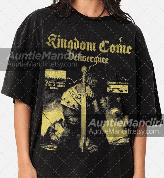 Kingdom Come Deliverance Shirt: Vintage Style Sweatshirt RPG Graphic Tee Gamer Gift FD