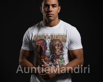 90年代のレトロなコンフォートカラーのカネロ・アルバレス対テレンス