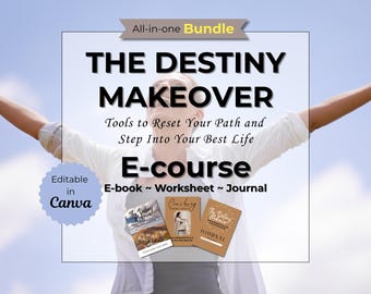 The Destiny Makeover e-Course | Find Your Purpose & Life Direction | Faith + Purpose Life Reset Challenge | Achieve Your Dreams