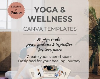 Yoga Canva Templates for Instagram | Self-Care and Inner Peace Content for Women | Mindfulness & Wellness Social Media Posts