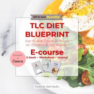 TLC Diet Blueprint E-Course | Learn TLC Diet Basics, Heart Health Nutrition, Meal Planning, Weight Loss & Healthy Lifestyle Strategies