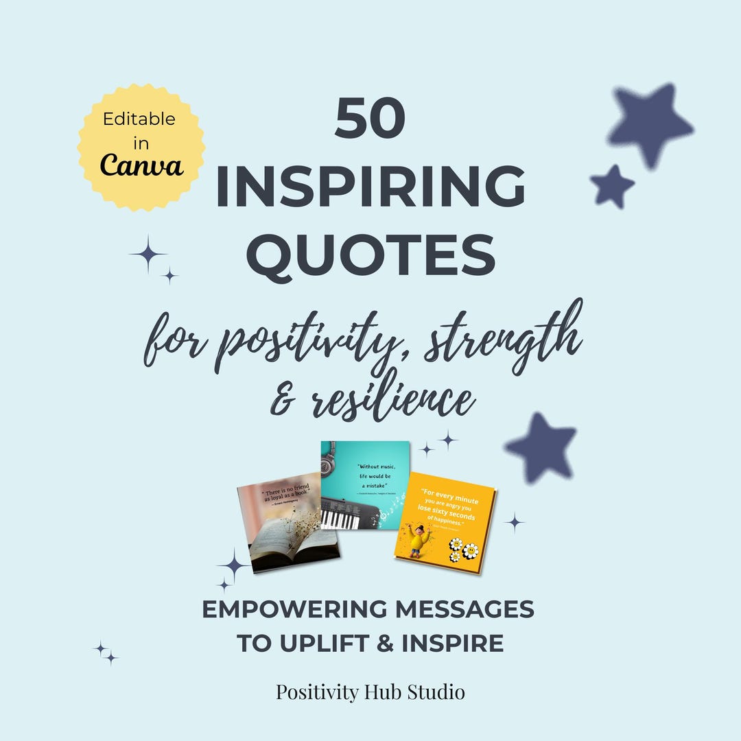 50 Inspiring Quotes Canva Templates | Editable Instagram Posts ...