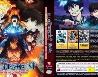 DVD Blue Exorcist Season 1+2+ova+movie (ep 1-37 End) (english