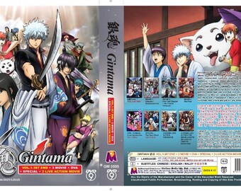 Anime DVD Gintamas Complete Series Vol.1-367 + 3 Movie + OVA + 2