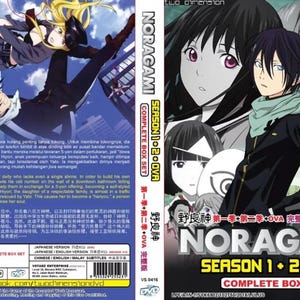 ANIME-dvd ~ Engels nagesynchroniseerd ~ Noragami Seizoen 1+2 (1-26 einde) Gehele regio Gratis expresverzending