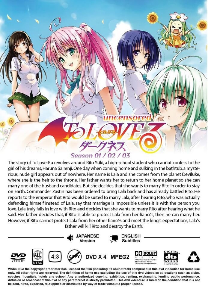 To LOVEる（シーズン1～4）*無修正* アニメーションDVDボックスセット