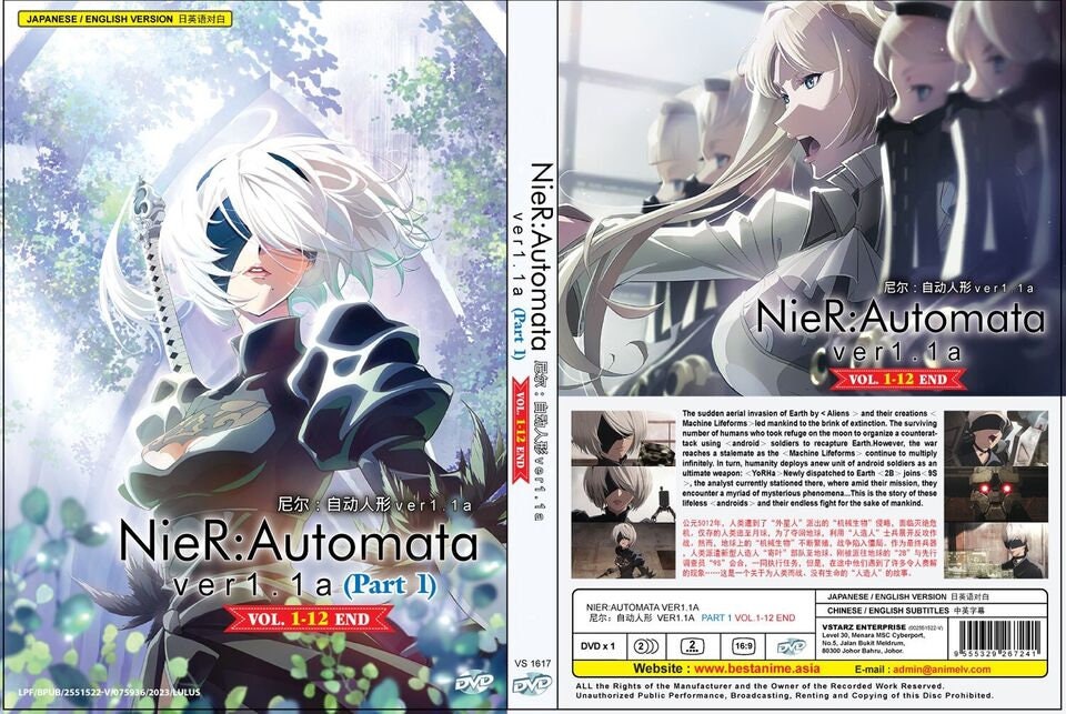 English Dubbed of Nier:automata Ver.1.1a Part 1 (1-12end) Anime
