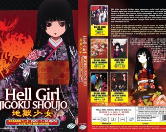 Hell Girl Jigoku Shoujo Season 1-4 + Live Action Movie Dvd(ep 1-90