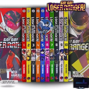 Go Go Loser Ranger Manga Vol 1-10 English Full Set Comic New by Negi Haruba DHL Express