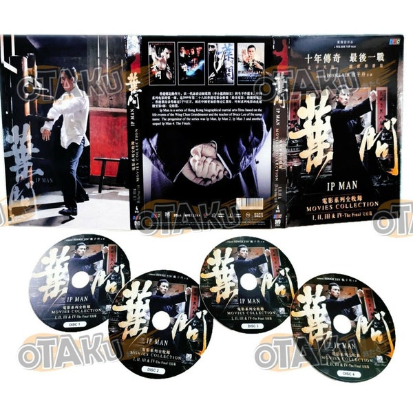 Ip Man Movies Collection - Complete Movie Series DVD Box Set (4 MOVIES)