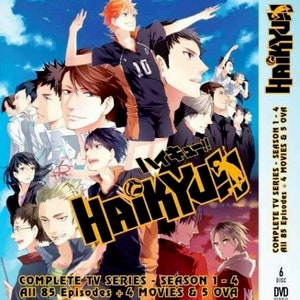 New Haikyuu!! [Haikyu!!] Season 1-4 + 4 Movie + OVA DVD Anime DVD [English Dubbed]