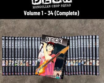 BECK (Vol. 1-34) Manga Complete Full Set English Comic Book Mongolian Chop DHL Express