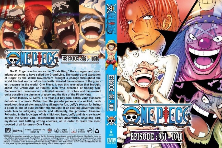 New One Piece Episodes 1-1040 5 Box Set Complete Collection Anime
