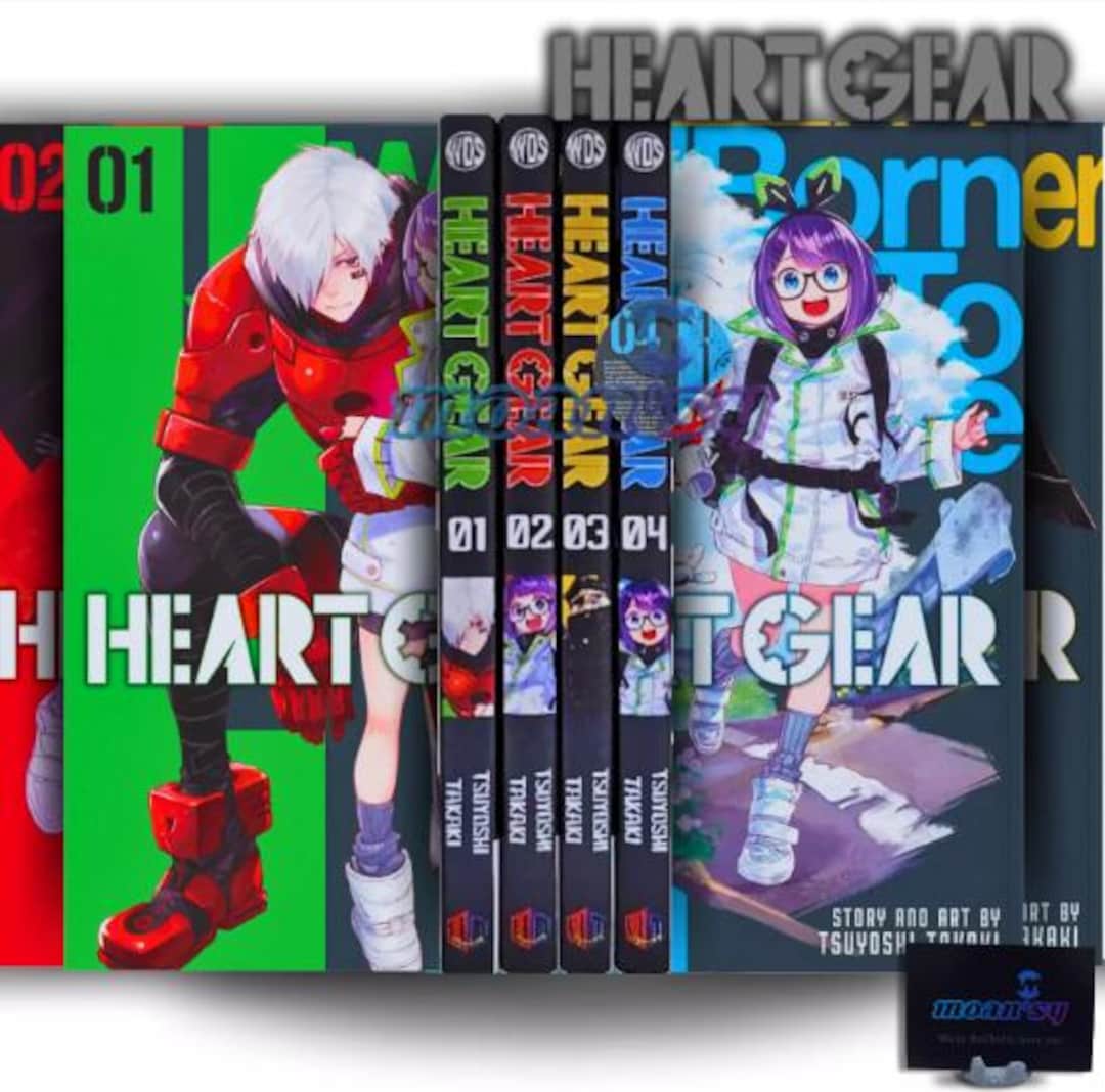 ハートギア マンガ 1-4巻 英語フルセット コミック 新品 タカキツヨシ