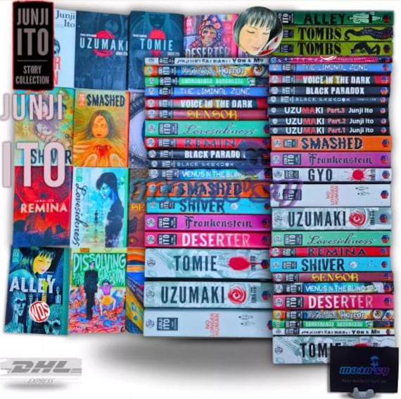 Junji Ito Story Collection Manga Vol 1-15 English Full Set Comic