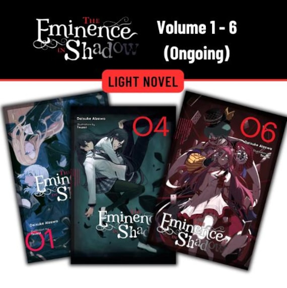 ［初版・新品未読品］ 光と影 = LIGHT AND SHADOW 1〜6＆9巻 The Eminence in Shadow Light Novel Volume 1-6 English