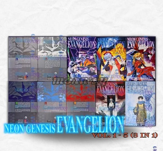Neon Genesis Evangelion Vol 1-5 (3-in-1 Edition) Full Set English