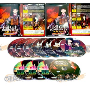 Hell Girl Jigoku Shoujo Season 1-4 Vol.1-90 End + Live Action Movie Anime DVD
