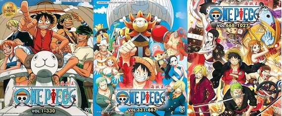Anime DVD One Piece Box 1-3 Vol.1-1027 + One Piece Film: Movie 1