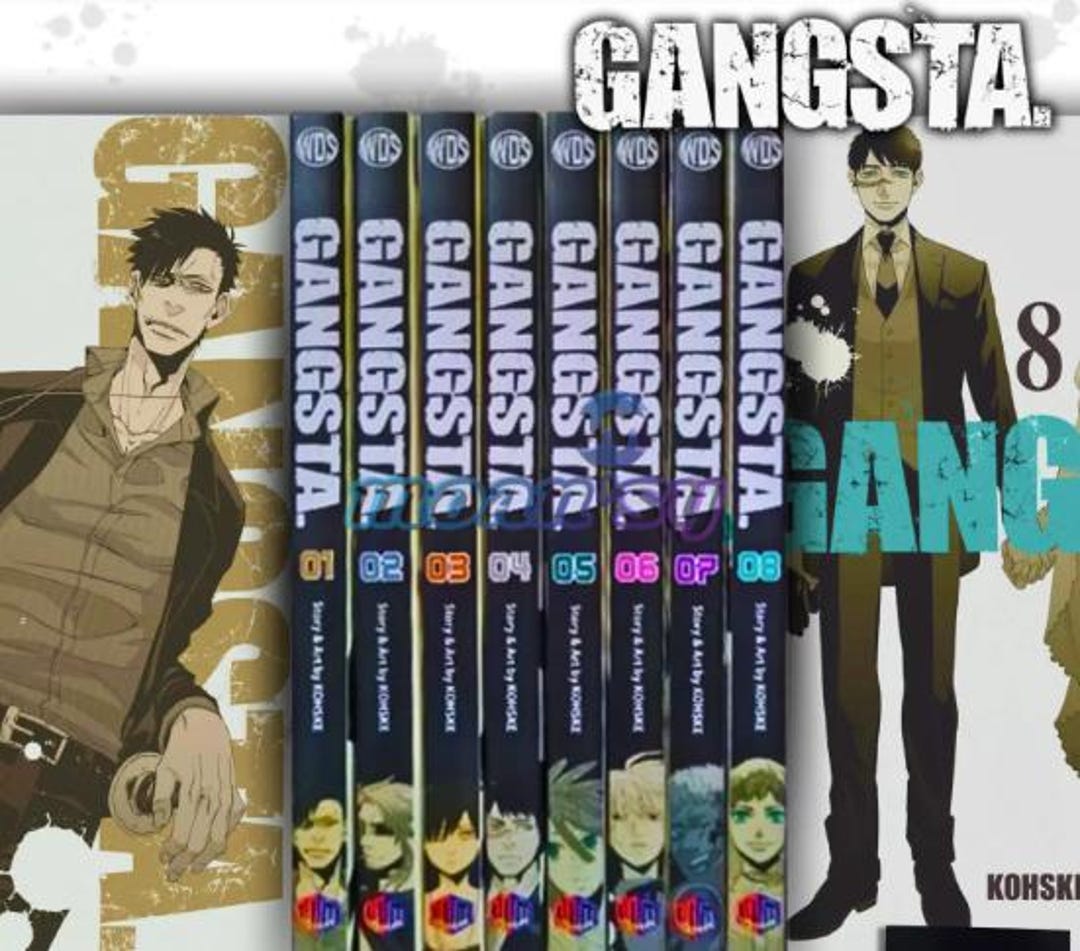 Gangsta Manga English Volume 1-8 Full Set Comic Books New by