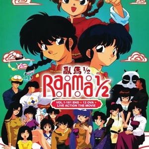 Ranma 1/2 Complete Series (Vol.1-161 END + 12 OVA) Anime DVD [English Dubbed]