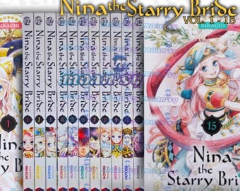 Nina the Starry Bride-manga vol 1-15 Engelse volledige set stripboeken Nieuw van Rikachi DHL Express