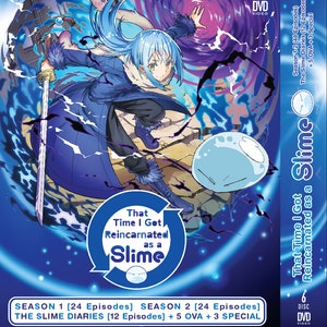 DVD That Time I Got Reincarnated As A Slime Seizoen 1+2+Diaries+OVA+SP Engels nagesynchroniseerd
