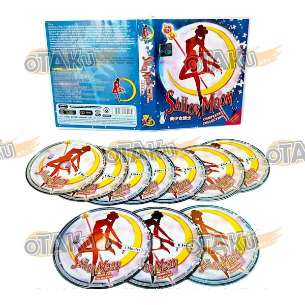 Sailor Moon (Season 1-6) - Complete Anime TV Series DVD (1-226 Episode + 3 Movies)