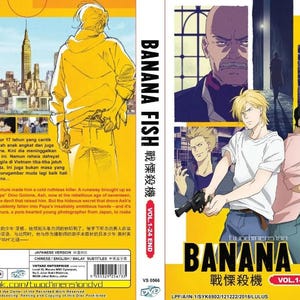 ANIME-dvd ~ Banana Fishing (1-24 einde) Engelse ondertiteling en alle regio's Gratis expresverzending