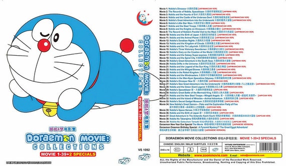 DVD Doraemon Movie Collection 1-39 + 2 Special (ep 1-39 End
