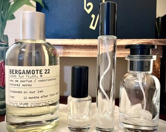 LE LABO BERGAMOTE 22 Eau de Parfum Sample Decants Travel Size 5ml, 10ml, 30ml Premium Thick glass spray bottles