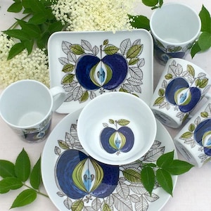 Tableware Home Breakfast Plate Nordic Retro Bowl Porcelain