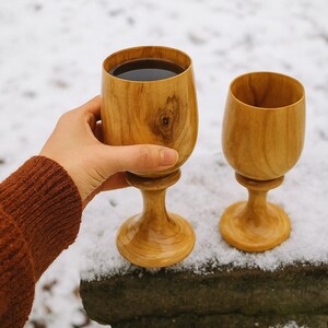 Set of 2 Personalized Viking Goblets – Rustic Medieval Wine Chalices – Engraved Nordic Coffee Mugs – Unique Barware Gift for Him & Her