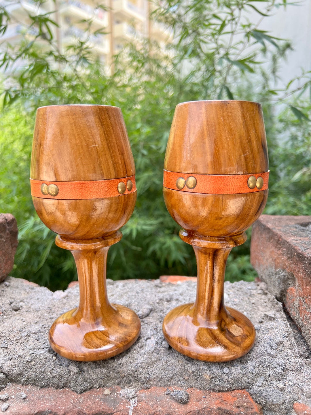 Handmade Wine Goblet Vintage Wine Bar Drinkware Glass Chalice Kitchen Accessories Ecofriendly