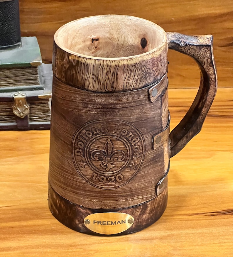 personalized handmade wooden mugs