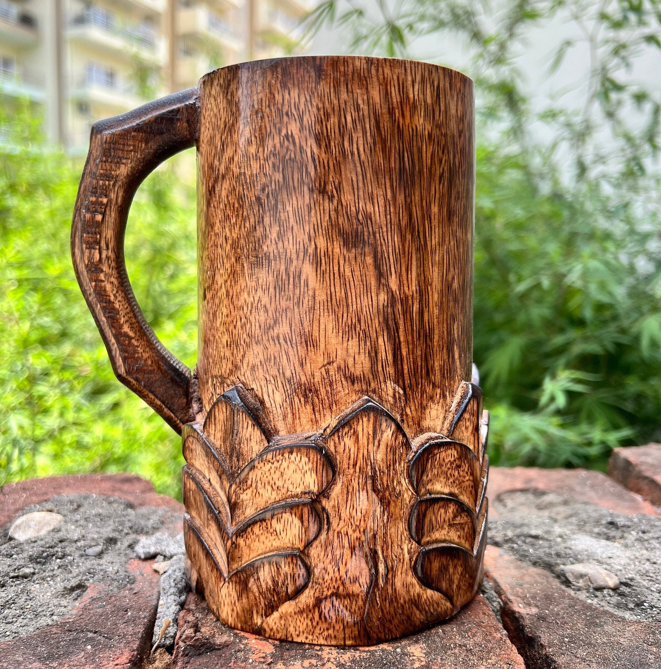 Wood Gift Travel Mug LOUIS LIGHT Engraved Customized Full -  India