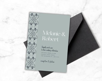 Simple wedding invitation| Elegant wedding invitation| Classic wedding invitation| Modern wedding invitation| Minimal wedding invitation