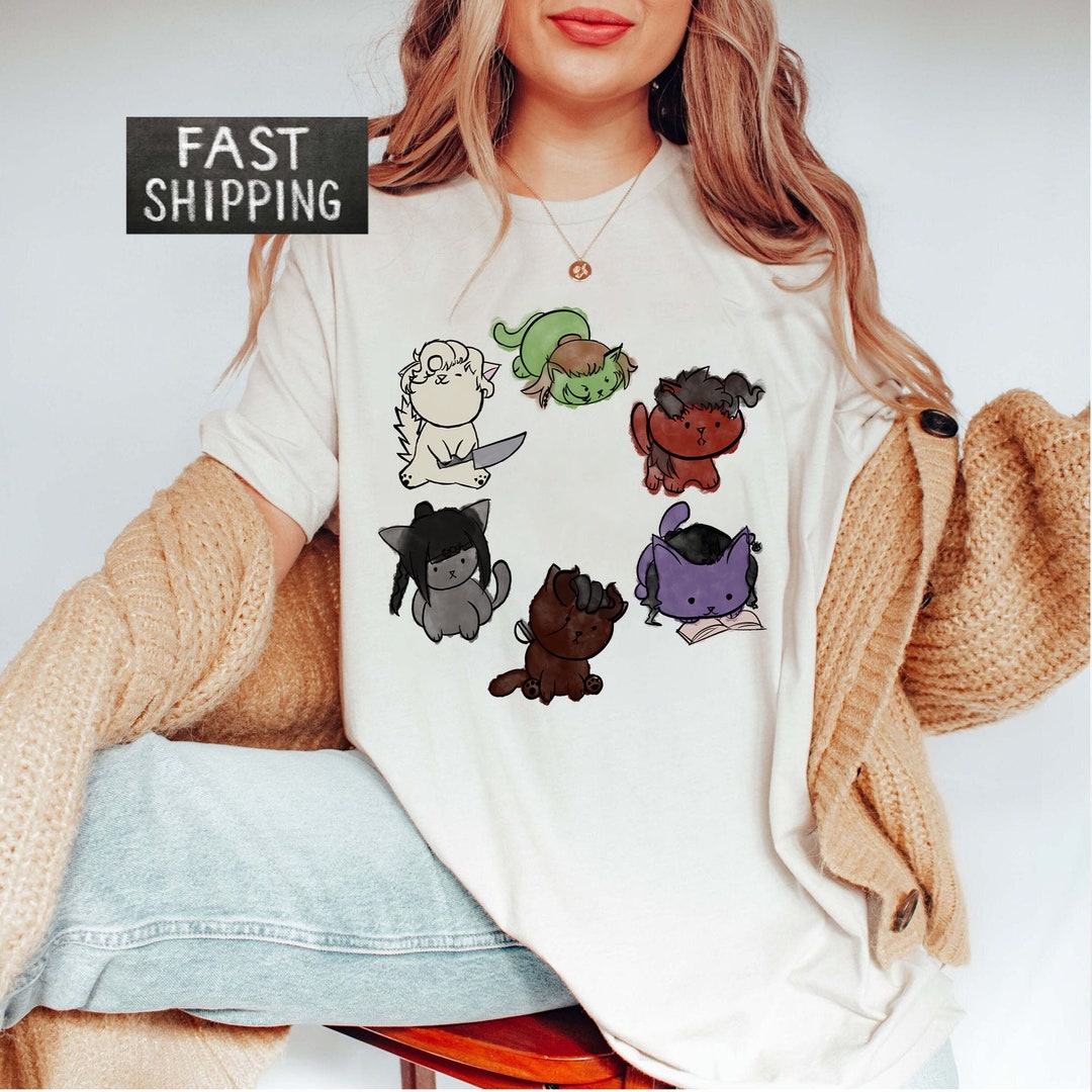 Baldurs Gate 3 Character Shirt, Baldurs Gate 3 Shirt, Cat Lover Shirt, Cat Mom Shirt,cat