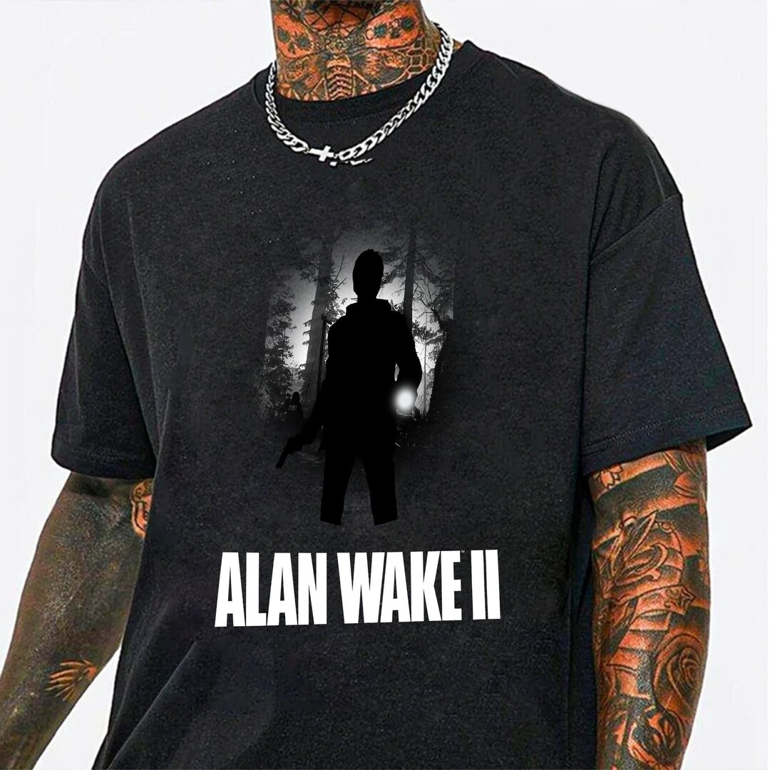 Alan Wake 2 Retro Bootleg Shirt, Alan Wake Character Shirt, Survival Horror Game Shirt, Alan