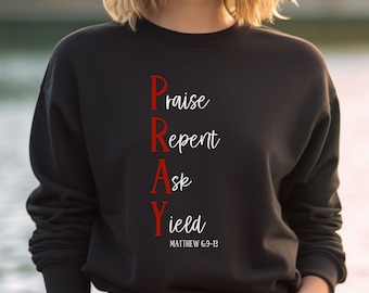 Pray, Repent, Inspirational Tshirt, Faith Shirts, Bible Shirts, Religious Gifts, Waymaker Shirt, Christian Apparel, Religious T-shirt, God