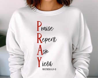 Pray, Repent, Inspirational Tshirt, Faith Shirts, Bible Shirts, Religious Gifts, Waymaker Shirt, Christian Apparel, Religious T-shirt, God