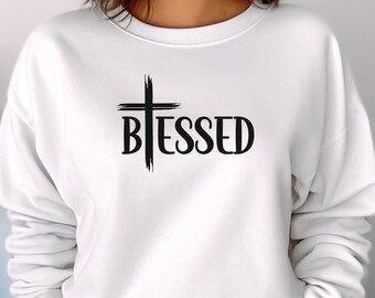 Blessed Cross T-shirt: Inspirational Christian Apparel