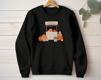 Pumpkin Harvest Crewneck Sweatshirt, Fall Apparel
