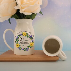Custom If Nanas Were Flowers Vase, Mother's Day Gifts, Birth Month Flower Vase,Birthday Gift For Mom Nana,Personalized Grandmas Ceramic Vase image 7